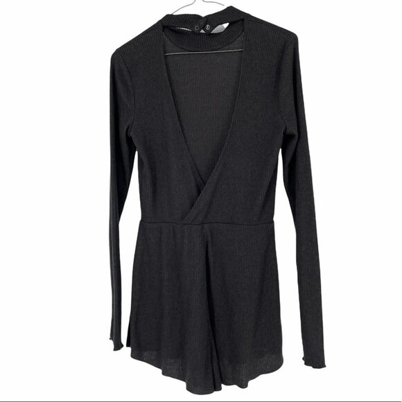 Out From Under grey high neck  open back romper - Picture 2 of 16